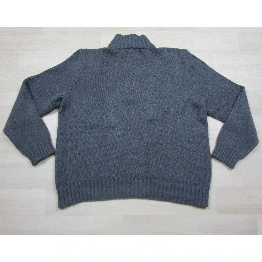 Vintage 90s POLO Ralph Lauren Cotton 1/4 Zip Sweater Men's (XL) Preppy Y2K